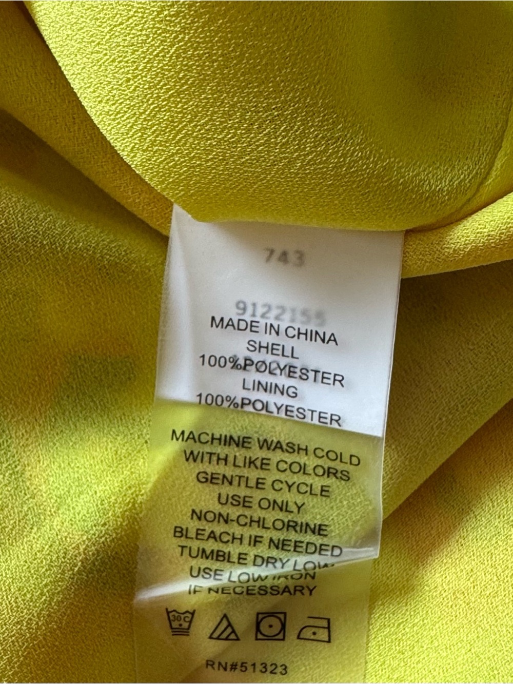 Vince Camuto Floral Sheer Sleeve Blouse XL Yellow Statement Sleeve Top - Picture 6 of 9